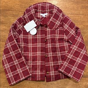 Hill House Burgundy Plaid Jacket
